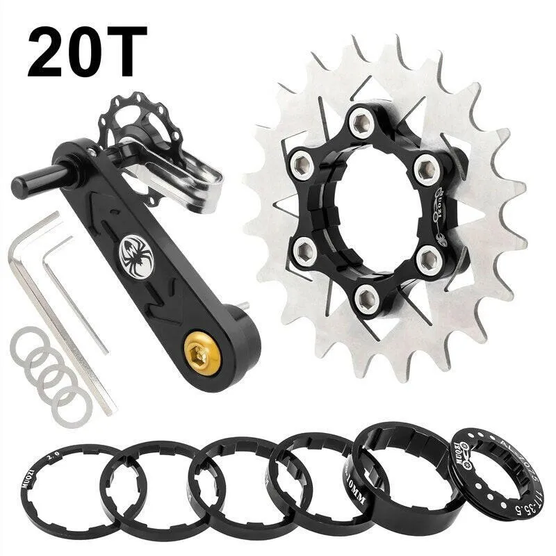 MUQZI Conversion Kit 18T 19T 20T 21T 22T Single Speed Cassette Cog And Chain Tensioner For Road And MTB Bike