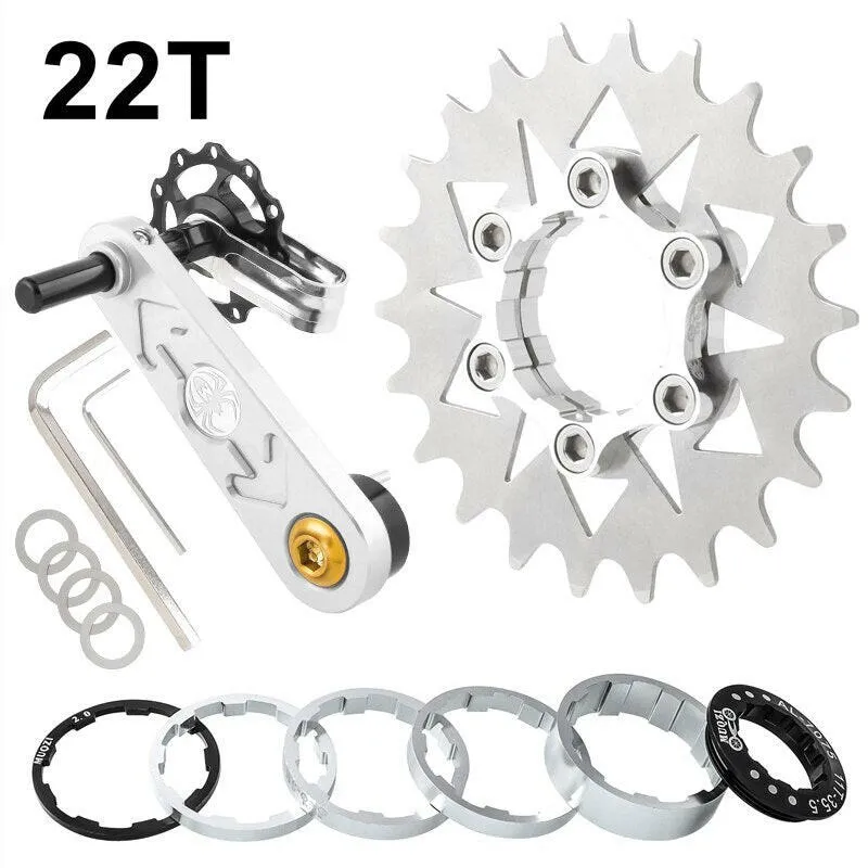 MUQZI Conversion Kit 18T 19T 20T 21T 22T Single Speed Cassette Cog And Chain Tensioner For Road And MTB Bike