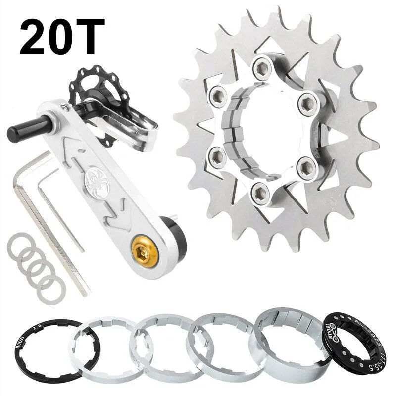 MUQZI Conversion Kit 18T 19T 20T 21T 22T Single Speed Cassette Cog And Chain Tensioner For Road And MTB Bike