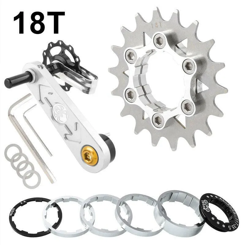 MUQZI Conversion Kit 18T 19T 20T 21T 22T Single Speed Cassette Cog And Chain Tensioner For Road And MTB Bike