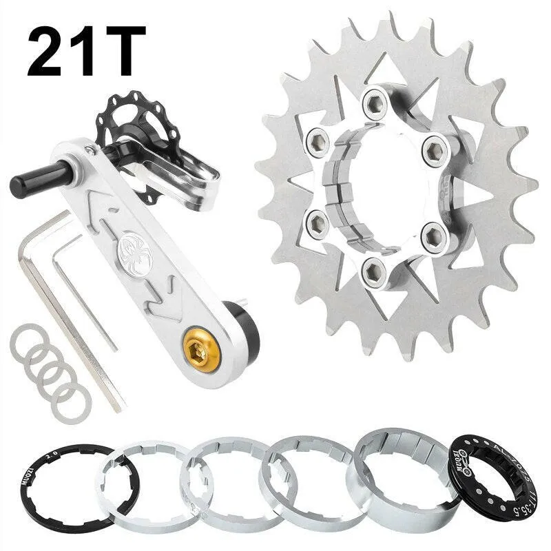 MUQZI Conversion Kit 18T 19T 20T 21T 22T Single Speed Cassette Cog And Chain Tensioner For Road And MTB Bike