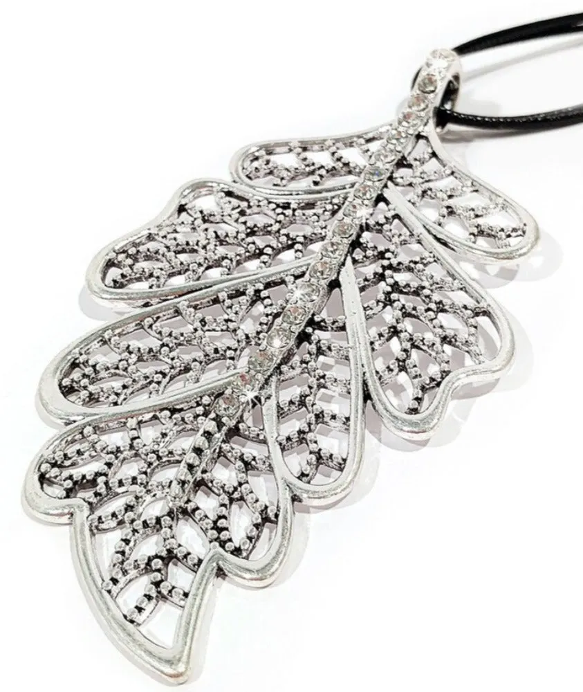 NECKLACE LEAF JKN584.SI