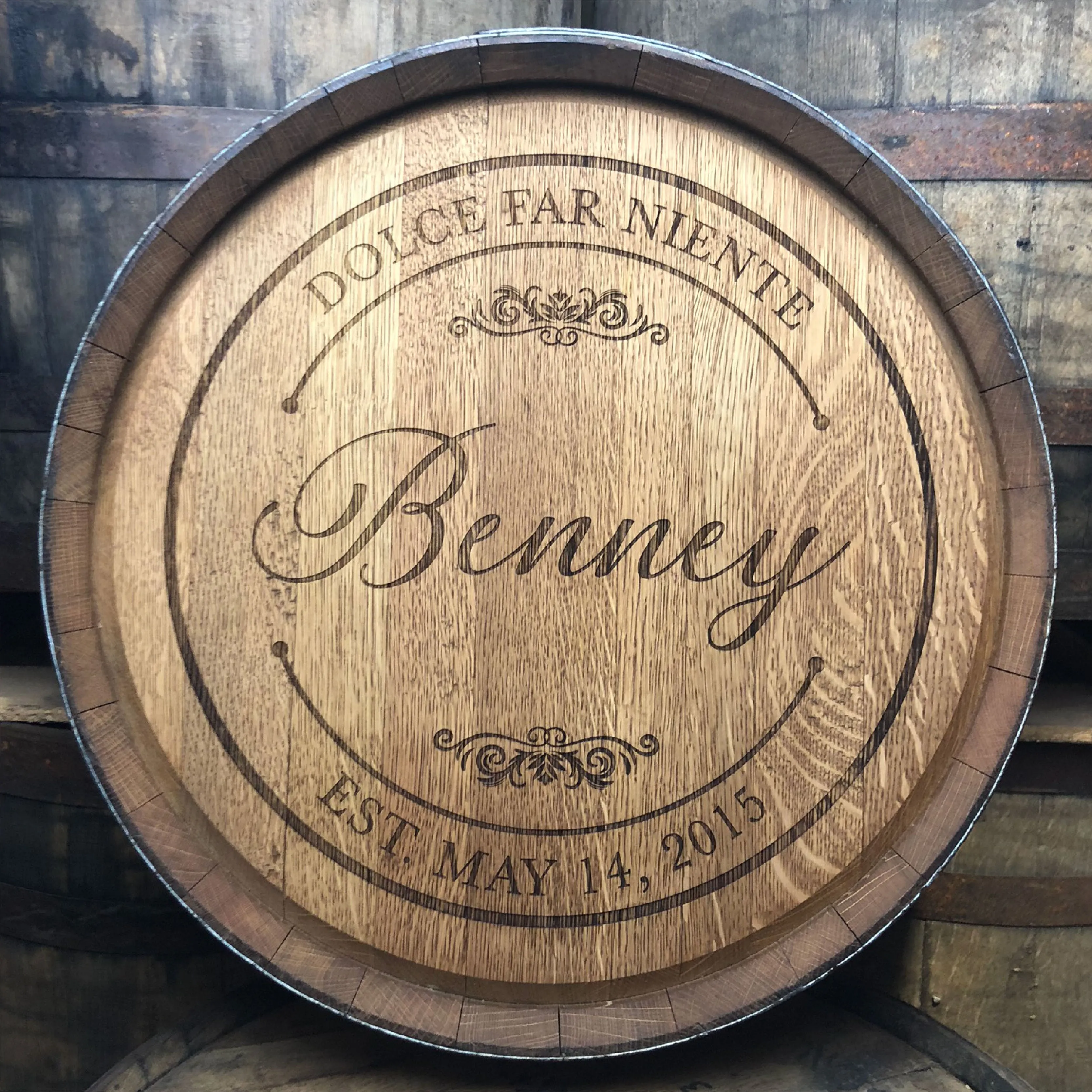 PERSONALIZED BARREL HEAD - CUSTOM DESIGN BY MWBC