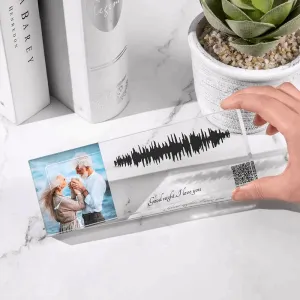 Personalized Custom Soundwave or Voice Recording Acrylic Frame