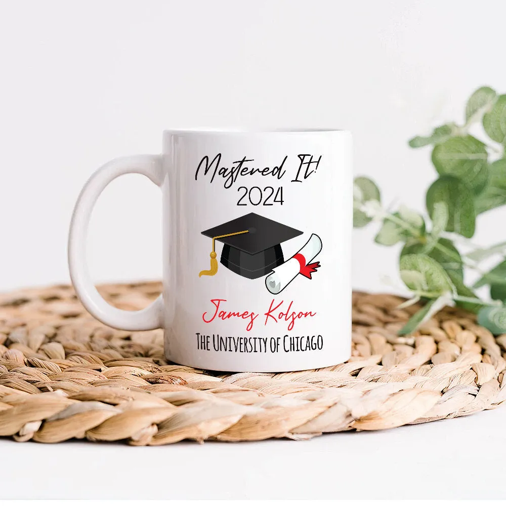 Personalized Graduation Mug, Graduation Gift, Custom Name, University Academics, Bachelor/Master/Degree Gift, Doctor, Nurse, Engineer Gift