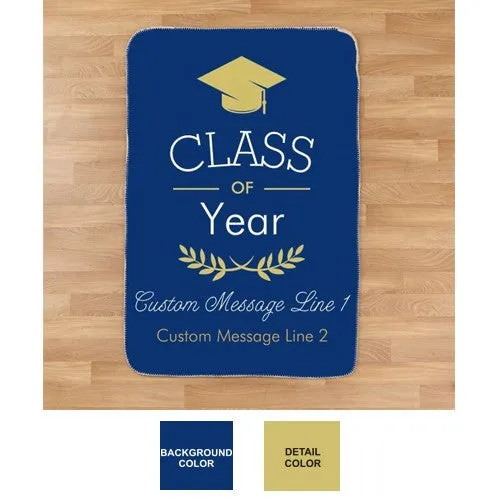 Personalized Graduation Sherpa Throw