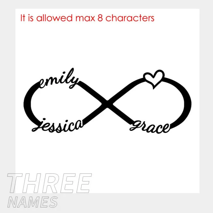 Personalized Name Infinity Bracelet