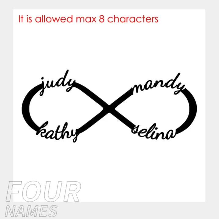 Personalized Name Infinity Bracelet