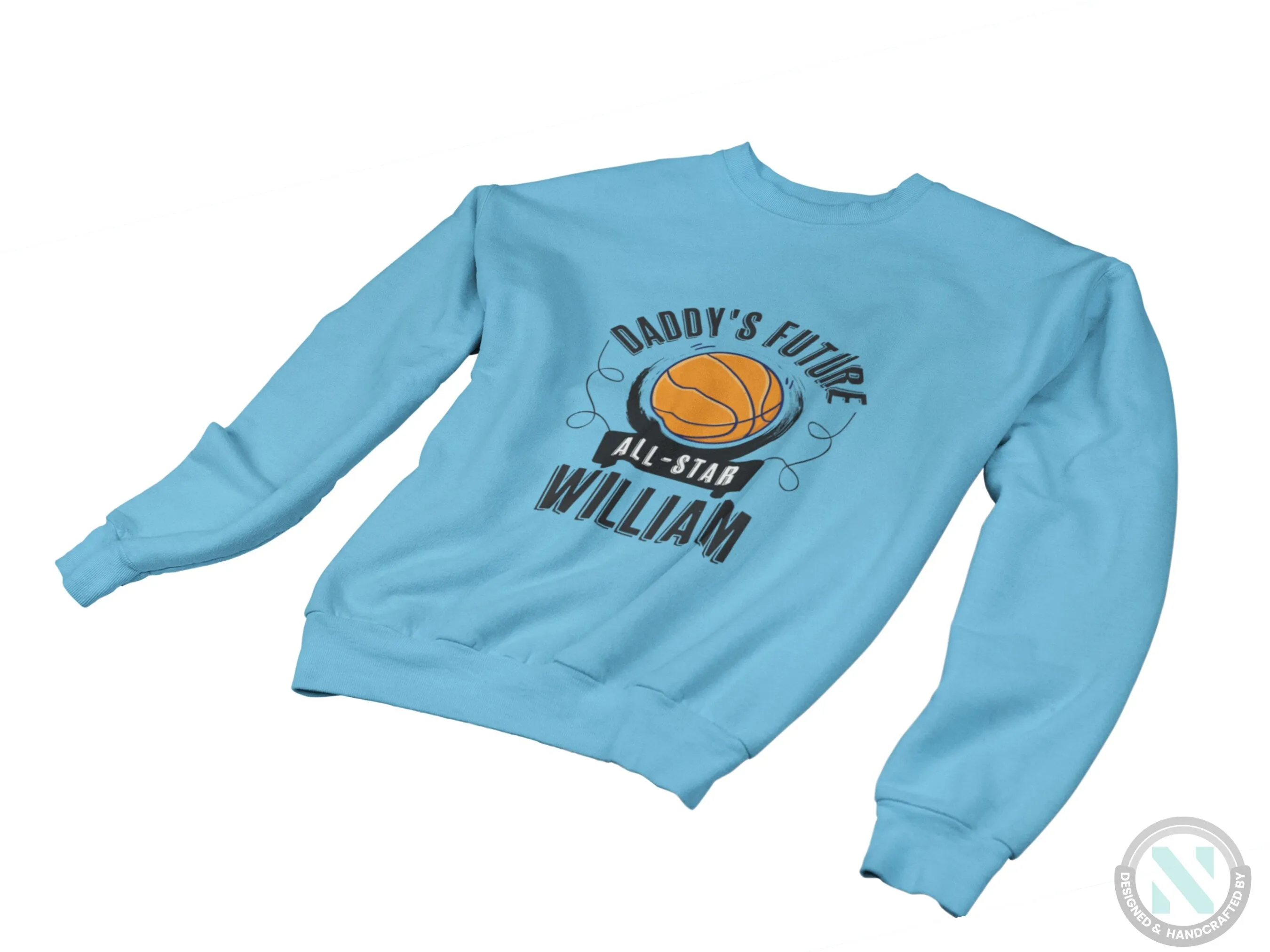 Personalized Toddler Boys Long Sleeve Gift Sweatshirt with 'Daddy's Future' Text