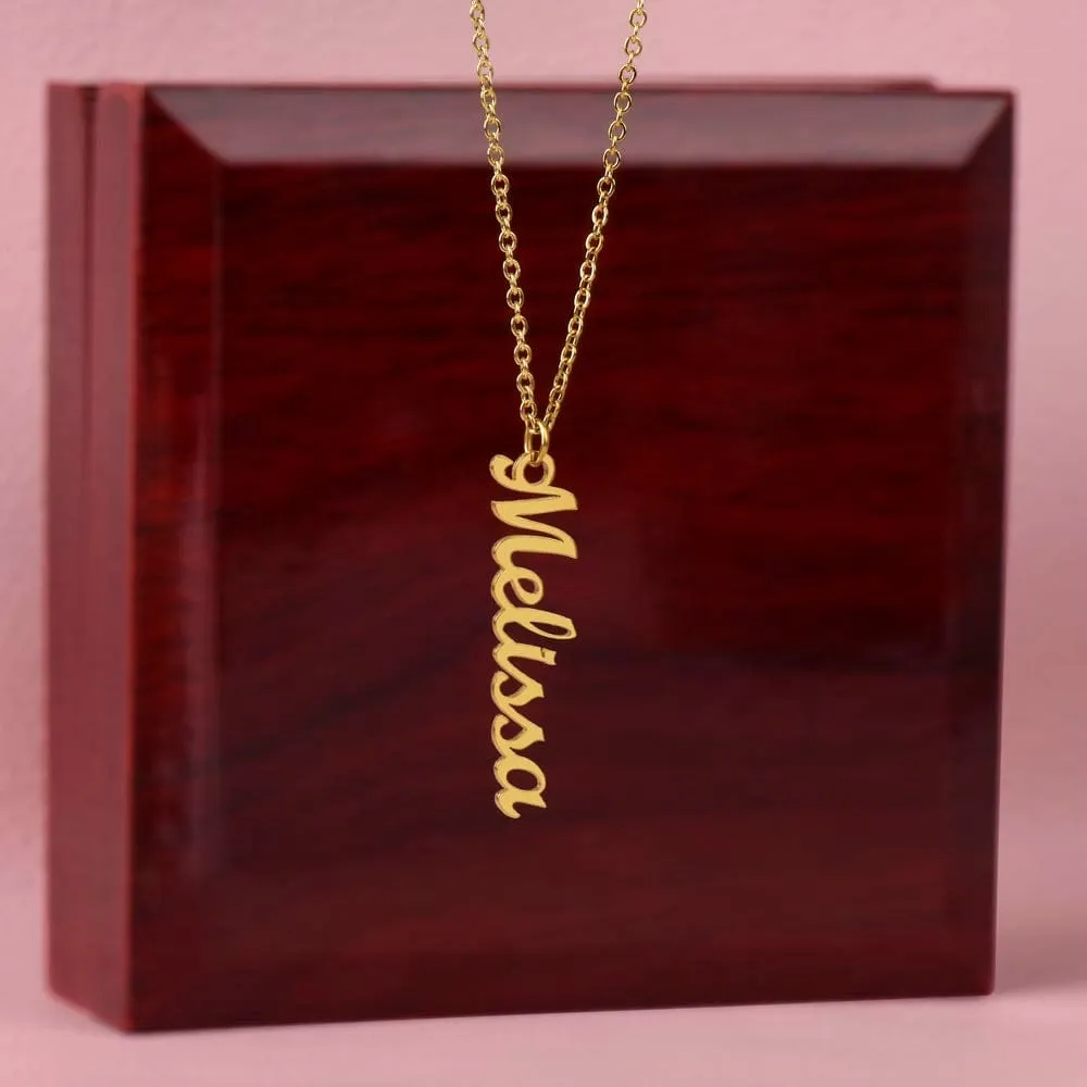 Personalized Vertical Name Necklace