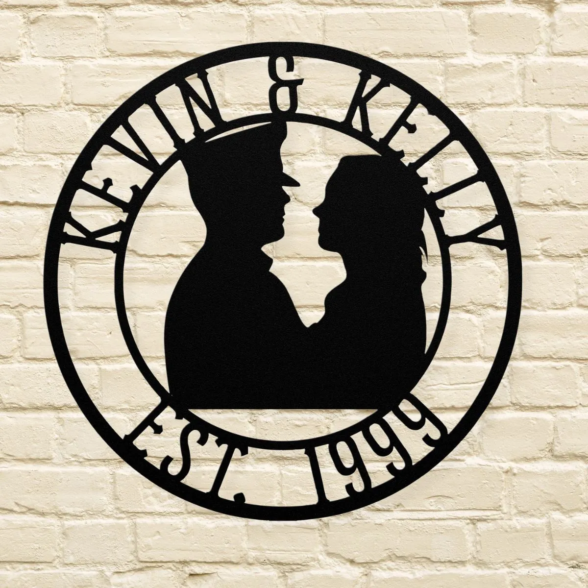 Personalized Wedding Anniversary Military Couple