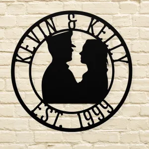 Personalized Wedding Anniversary Military Couple