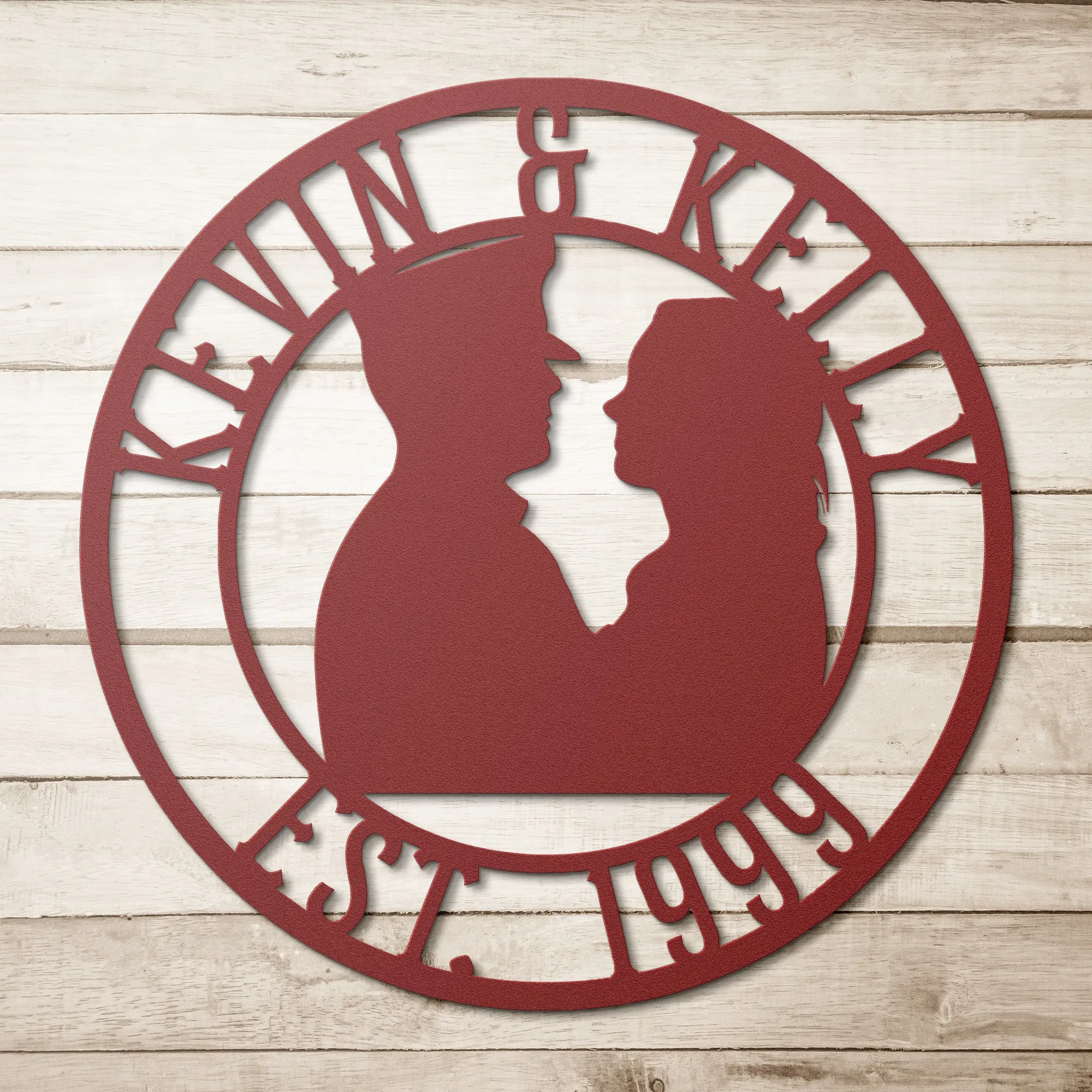 Personalized Wedding Anniversary Military Couple