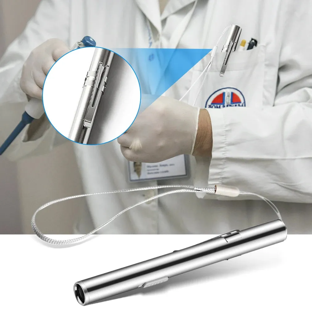Portable Professional Medical LED Flashlight USB Rechargeable Energy-saving Mini Flashlight Pen Light for Dentist Camping Hiking