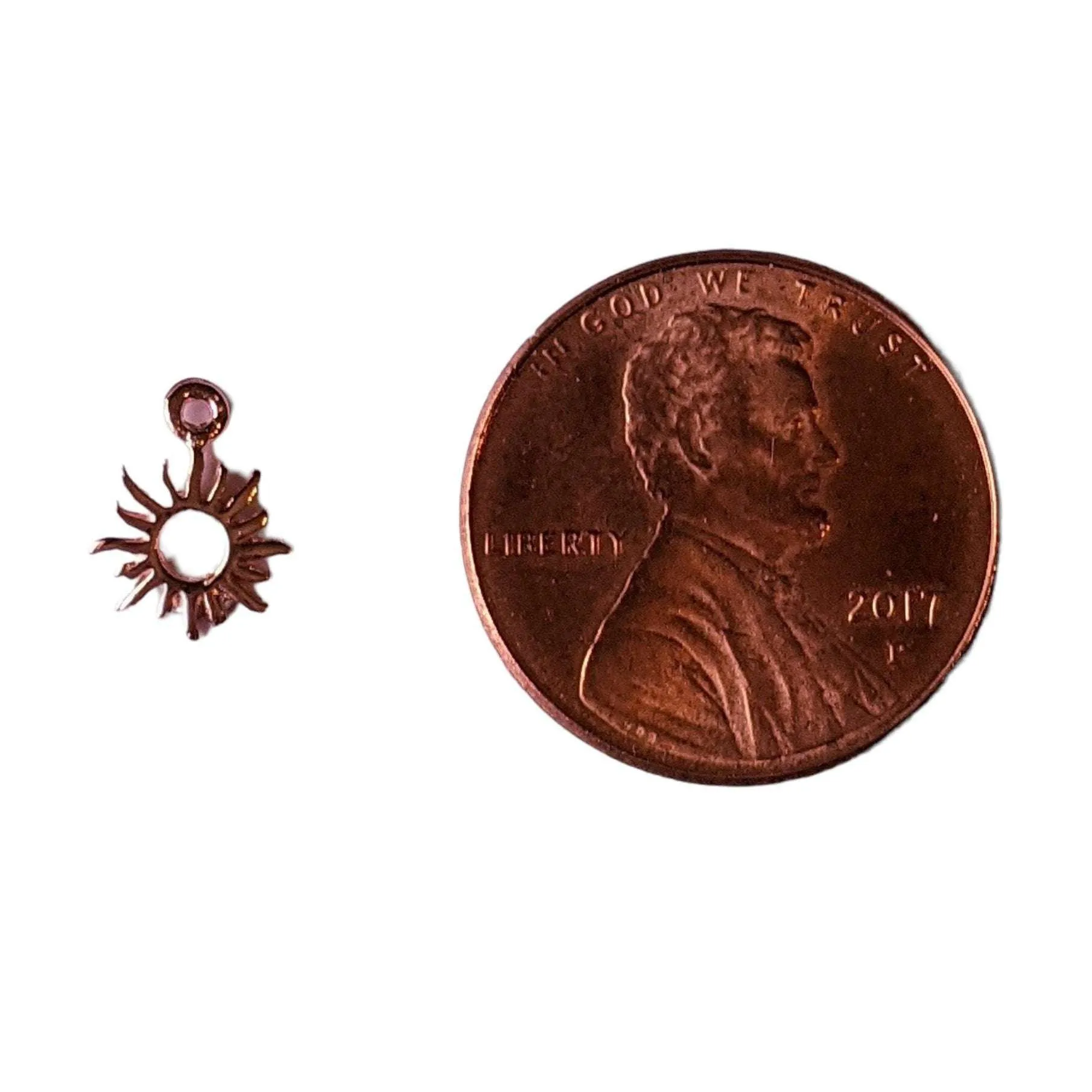 Rose-Gold Celestial Sun Charm
