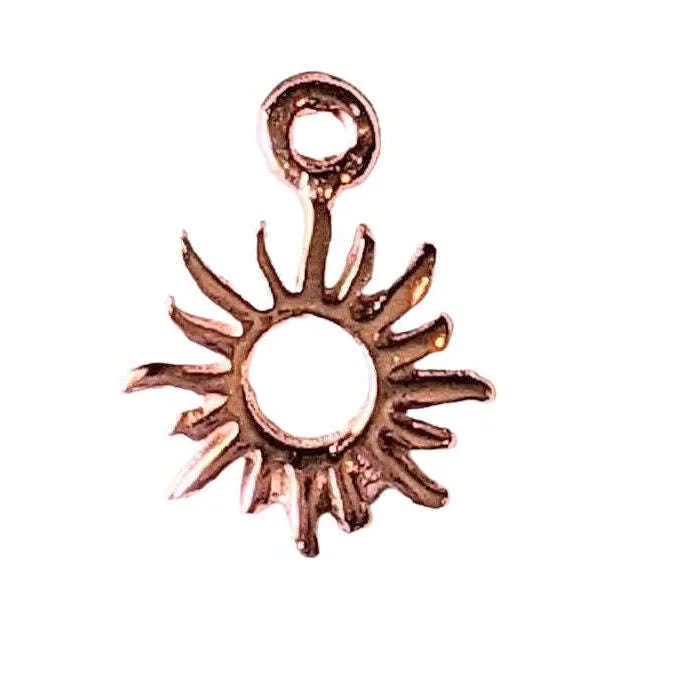 Rose-Gold Celestial Sun Charm