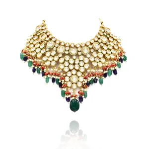 Sakinah Multicolor Kundan Necklace Set