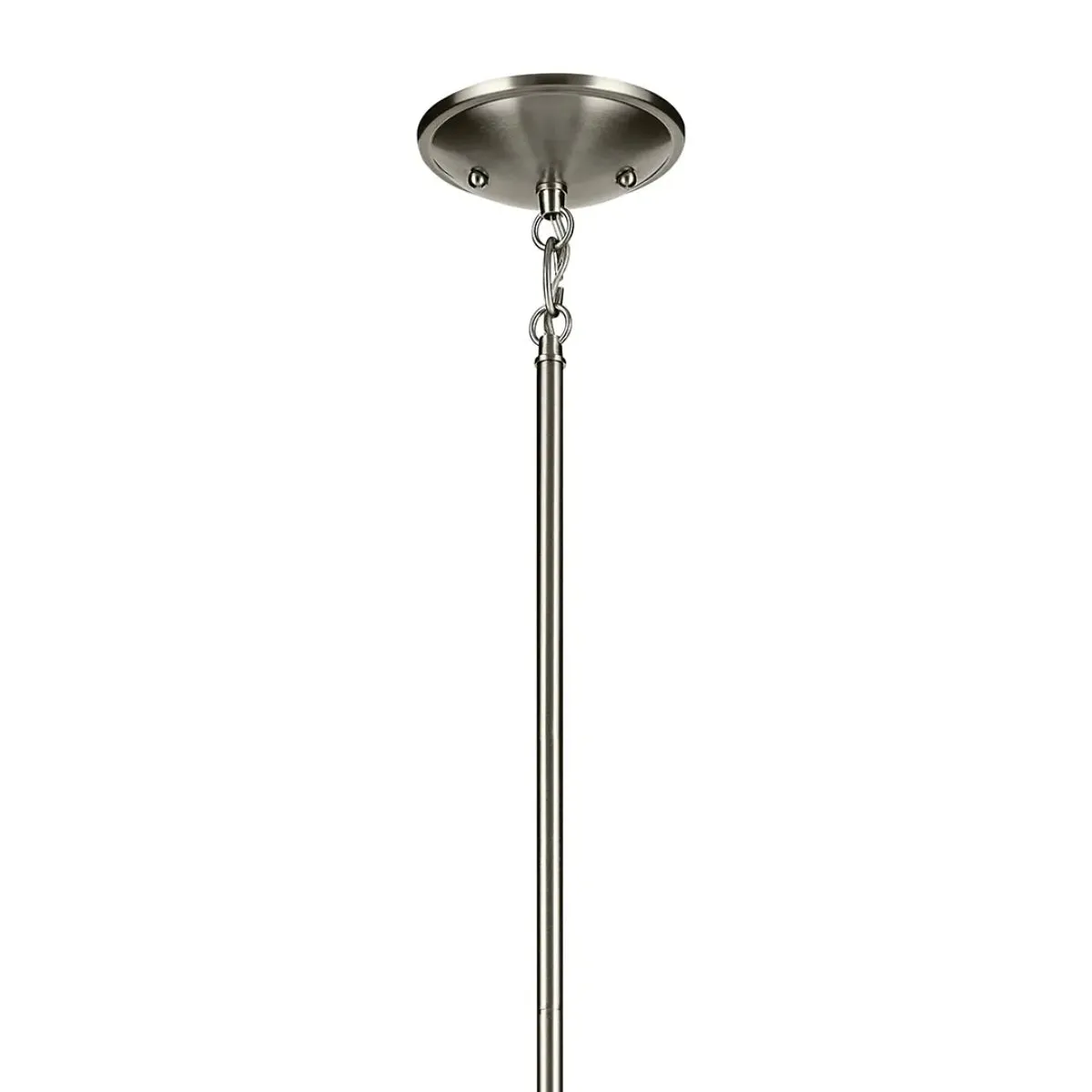 Shailene 11" 1-Light Mini Pendant Light with Clear Glass, Brushed Nickel Finish