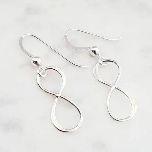 Silver Infinity Earrings
