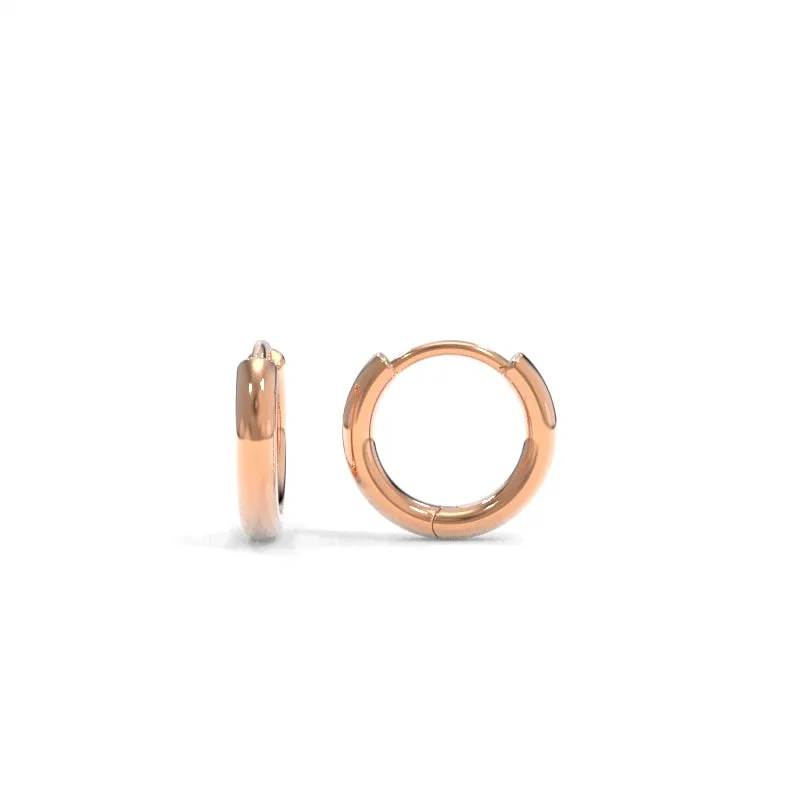 Solid Huggie Hoops