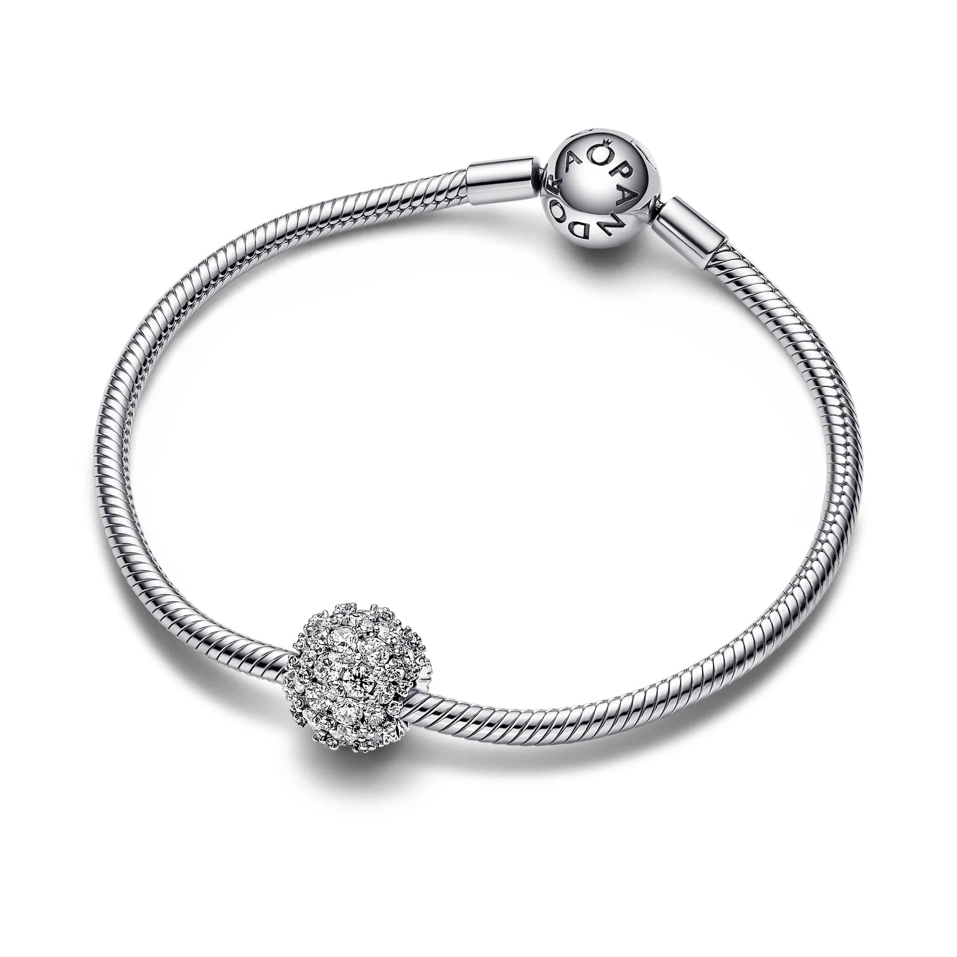 Sparkling Pavé Round Charm