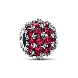 Sparkling Pavé Round Pink Charm
