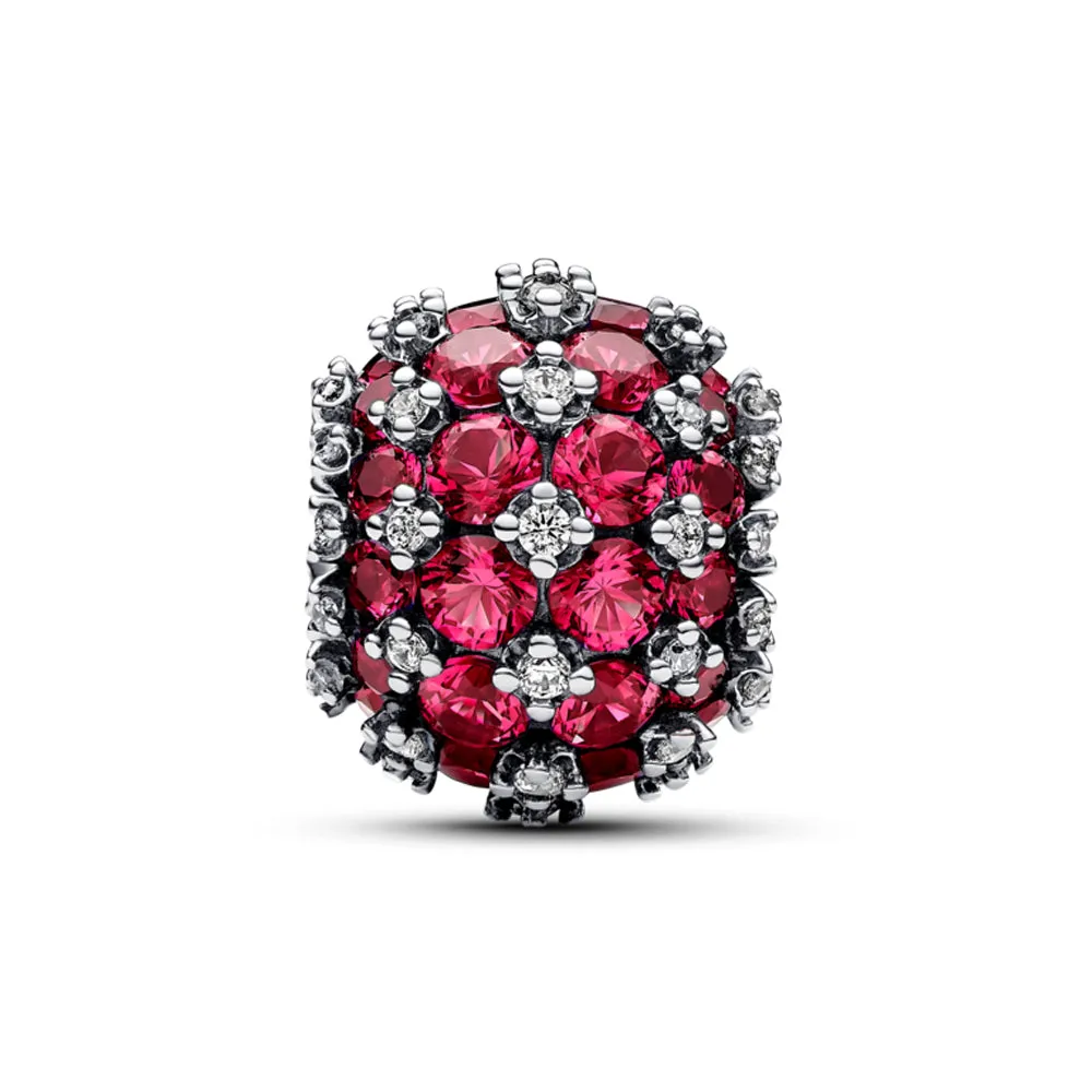 Sparkling Pavé Round Pink Charm