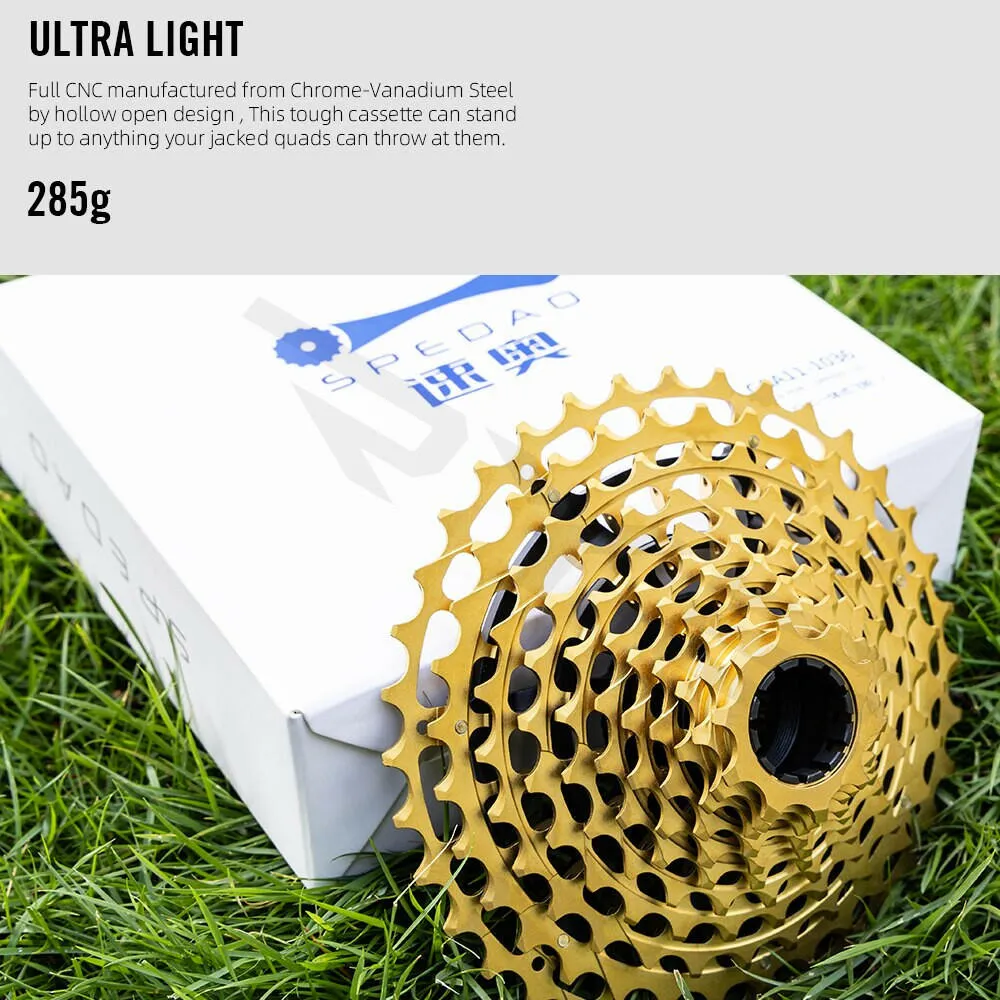 SPEDAO Bike Casette 11s 10-36T 11 Speed XD Freeewheel  XD Super Light CNC 285g Road Bicycle Flyweheel 11V Cycling Freehweel