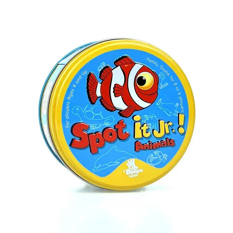 Spot It Dobble Pokemon Pikachu Anime Game Sports Animals Card Game Interactive Board Game Gifts Holidays Camping Metal Box
