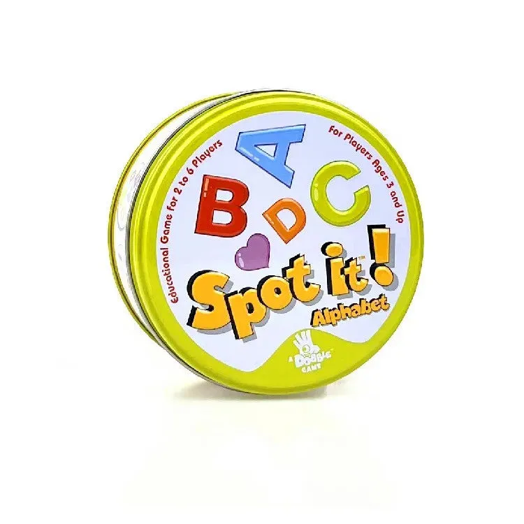 Spot It Dobble Pokemon Pikachu Anime Game Sports Animals Card Game Interactive Board Game Gifts Holidays Camping Metal Box