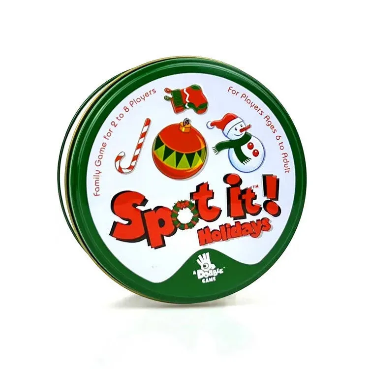 Spot It Dobble Pokemon Pikachu Anime Game Sports Animals Card Game Interactive Board Game Gifts Holidays Camping Metal Box