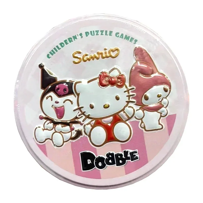 Spot It Dobble Pokemon Pikachu Anime Game Sports Animals Card Game Interactive Board Game Gifts Holidays Camping Metal Box