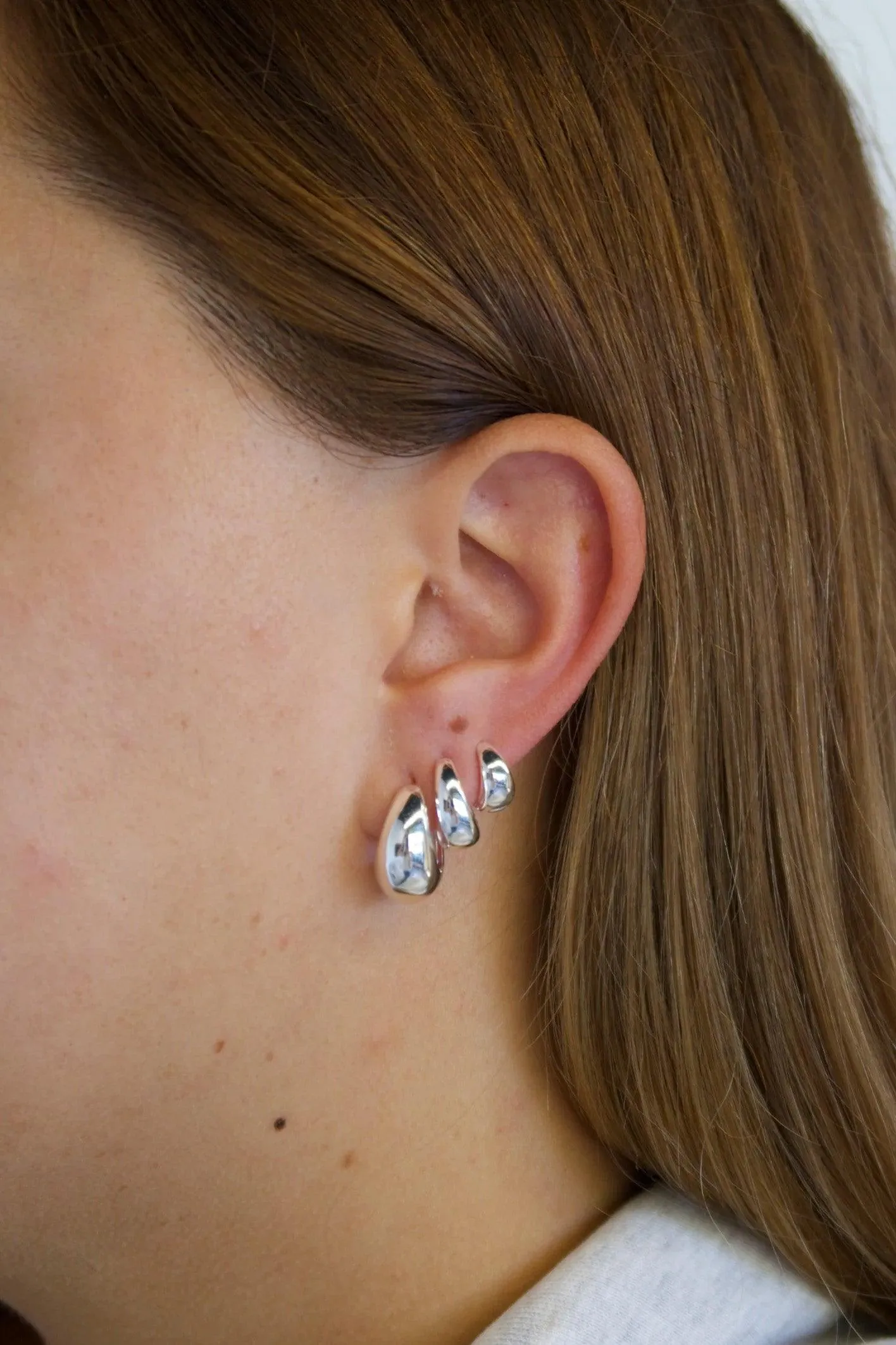 Steph Hoop Small | Silver