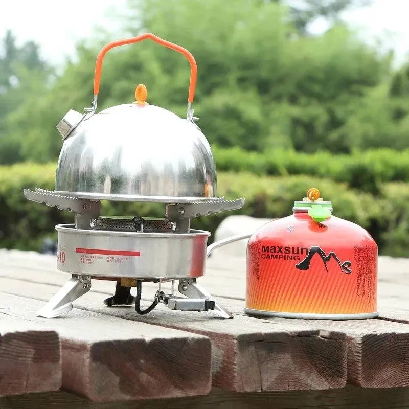 Strong Firepower Camping Stove Gas Outdoor Cooker Picnic Cookout Stainless Steel Split-Type Stove Hiking Equipment Butane Blaze