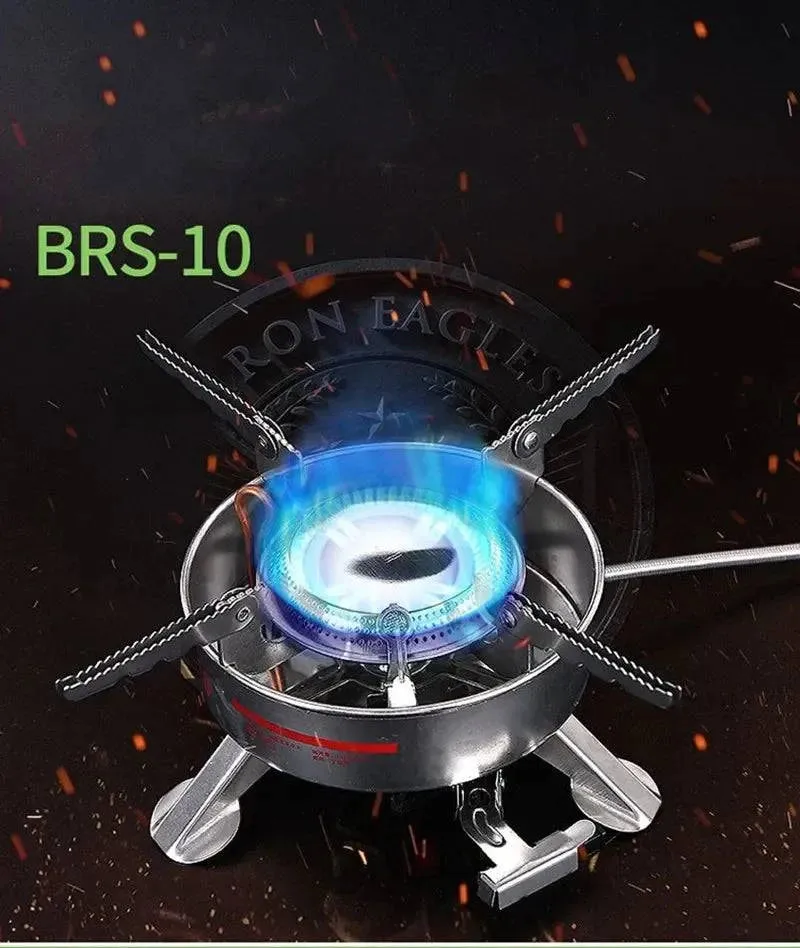 Strong Firepower Camping Stove Gas Outdoor Cooker Picnic Cookout Stainless Steel Split-Type Stove Hiking Equipment Butane Blaze