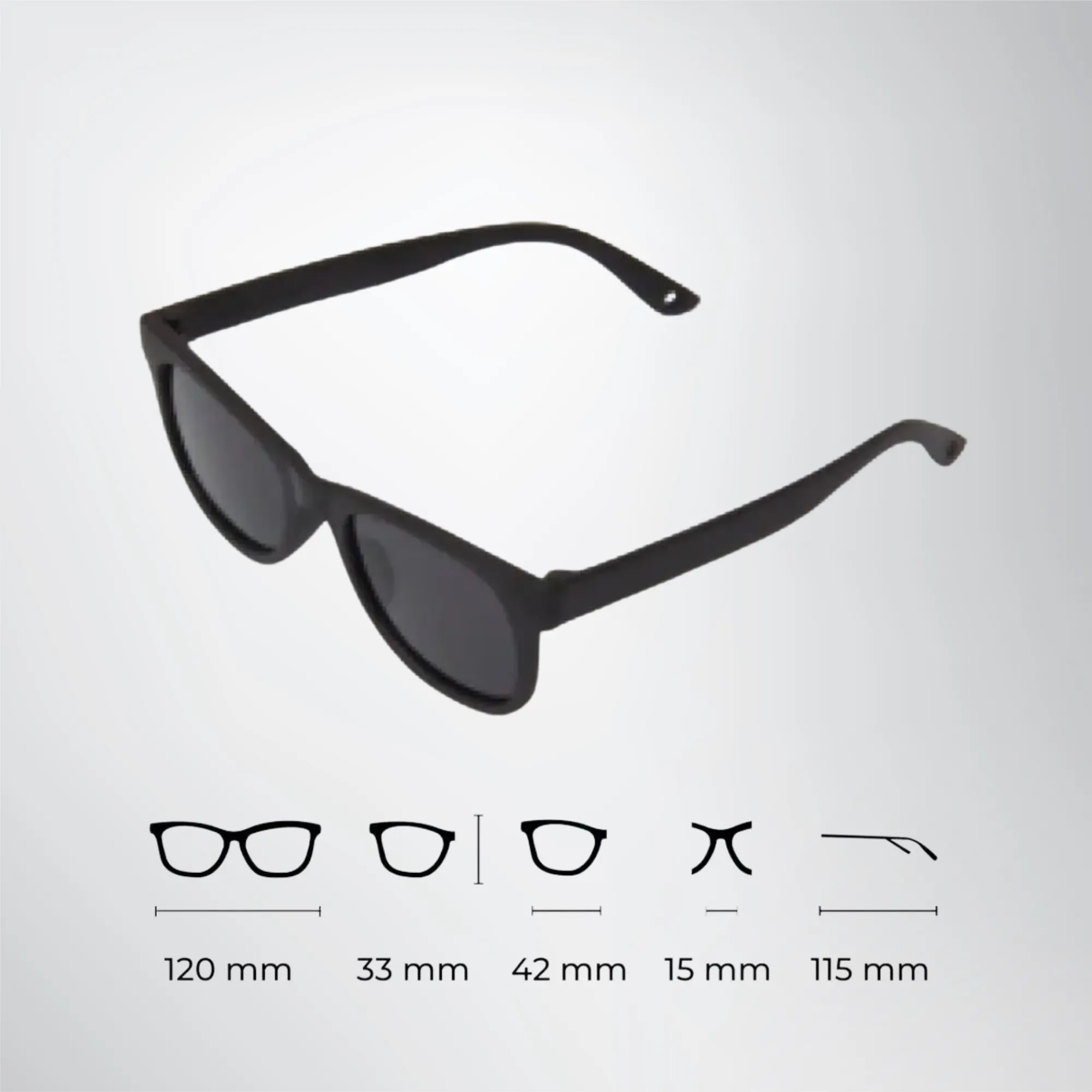 Sun Seekers Baby Sunglasses - Unisex - Black