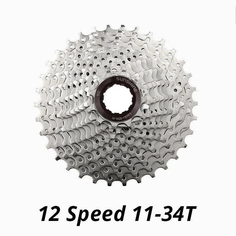 Sunshine 12Speed Freewheel Cassette 11-34T/46T/50T/52T Compatible HG Freehub for MTB Mountain Bicycle 12V M6100 Bike Parts