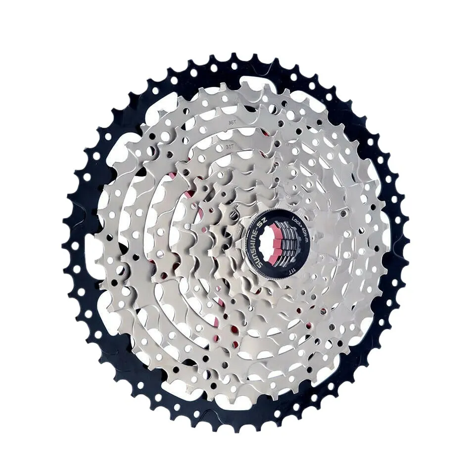 SUNSHINE Bicycle Cassette 8/9/10/11/12Speed Freewheel HG Structure Sprocket 32/36T/40T/42T/46T/50T/52T Flywheel For SHIMANO/SRAM