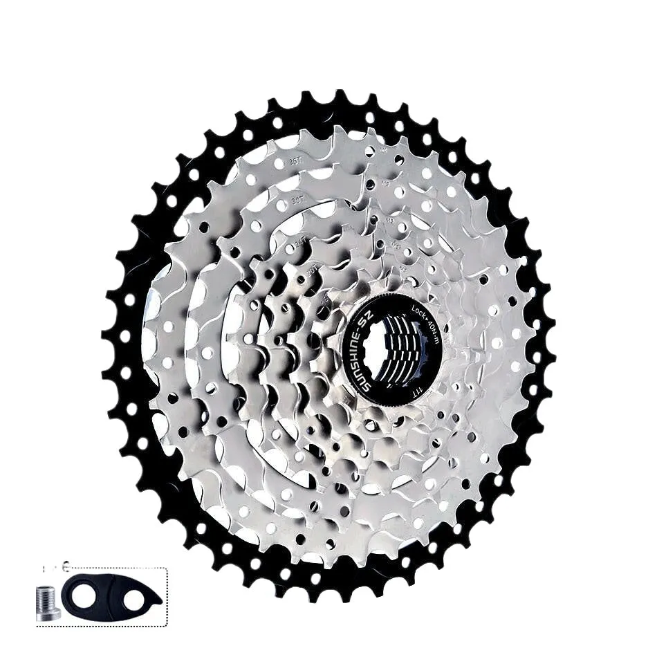 SUNSHINE Bicycle Cassette 8/9/10/11/12Speed Freewheel HG Structure Sprocket 32/36T/40T/42T/46T/50T/52T Flywheel For SHIMANO/SRAM