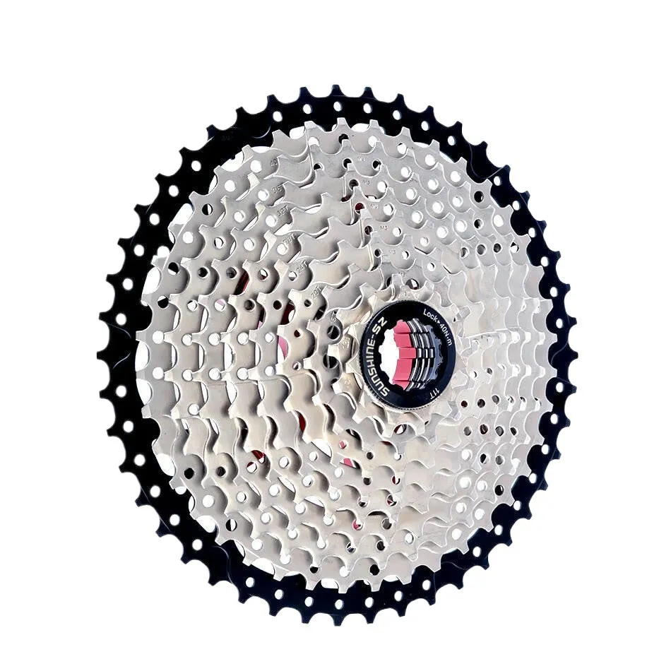 SUNSHINE Bicycle Cassette 8/9/10/11/12Speed Freewheel HG Structure Sprocket 32/36T/40T/42T/46T/50T/52T Flywheel For SHIMANO/SRAM
