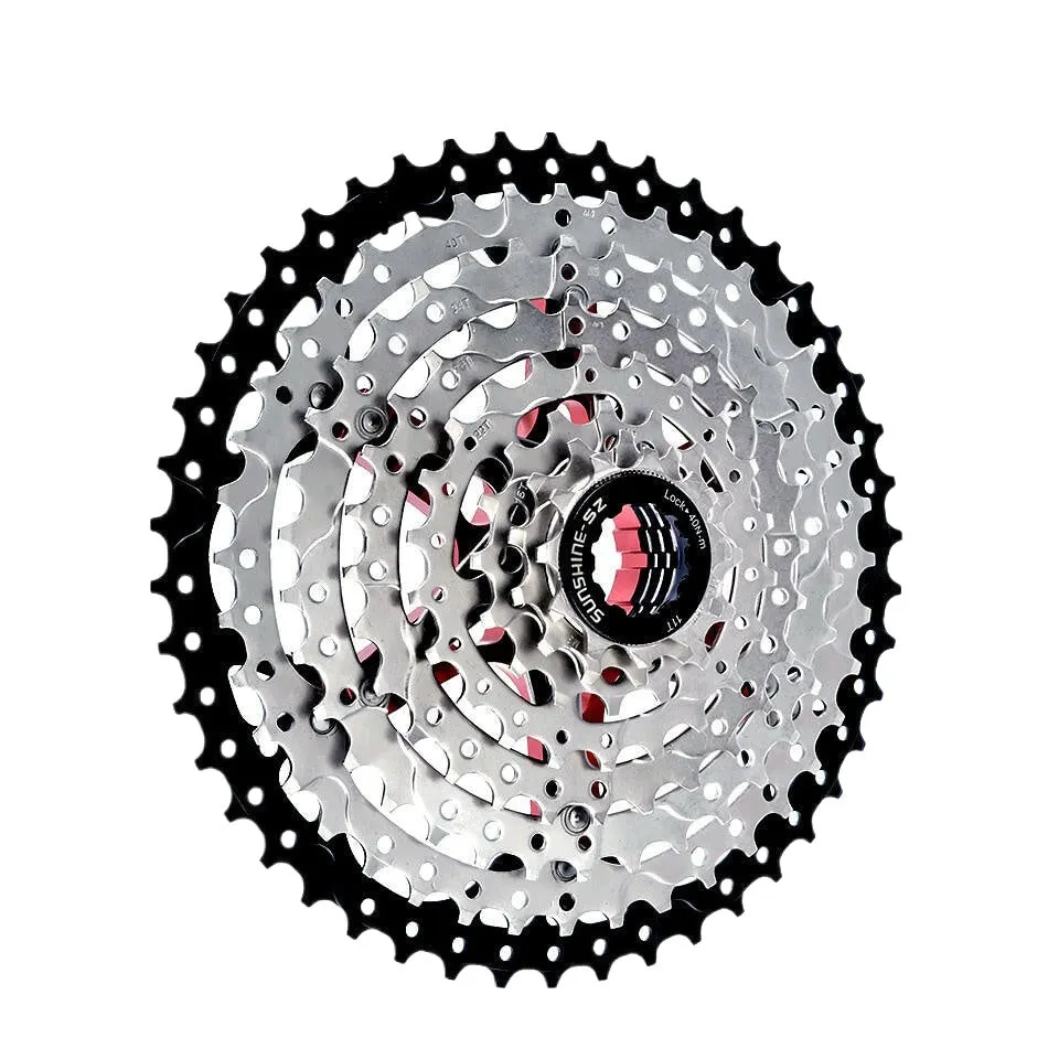 SUNSHINE Bicycle Cassette 8/9/10/11/12Speed Freewheel HG Structure Sprocket 32/36T/40T/42T/46T/50T/52T Flywheel For SHIMANO/SRAM