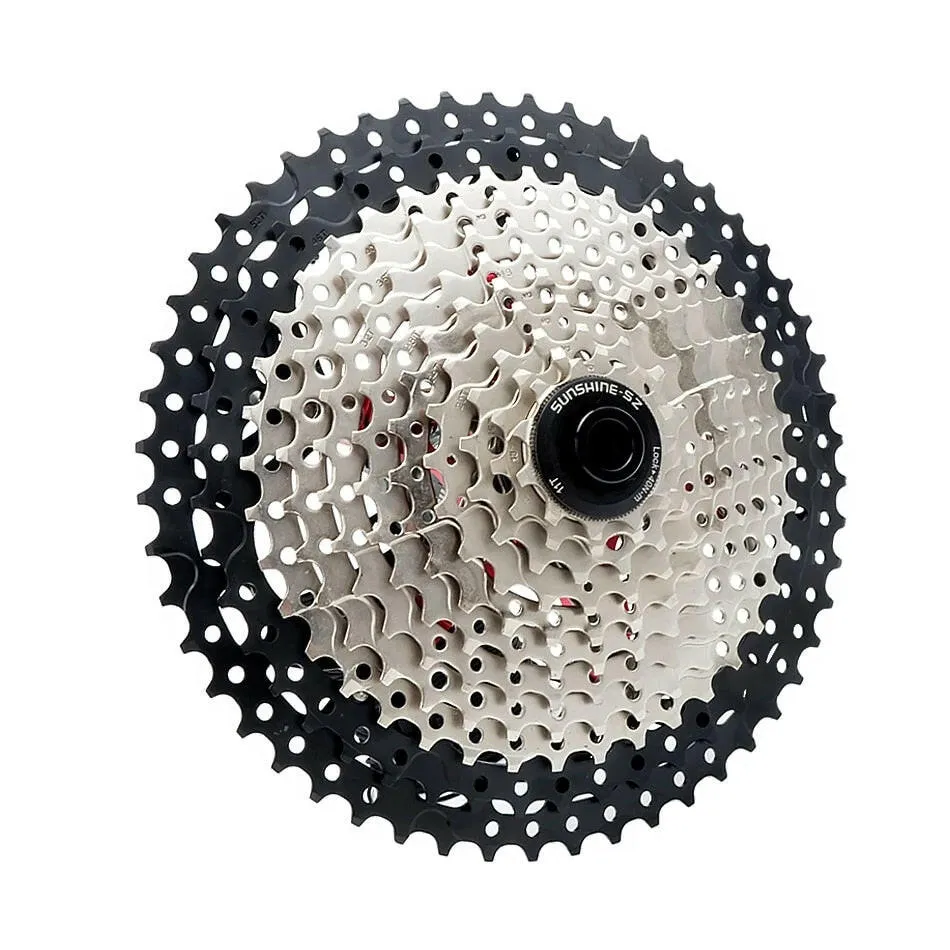SUNSHINE Bicycle Cassette 8/9/10/11/12Speed Freewheel HG Structure Sprocket 32/36T/40T/42T/46T/50T/52T Flywheel For SHIMANO/SRAM