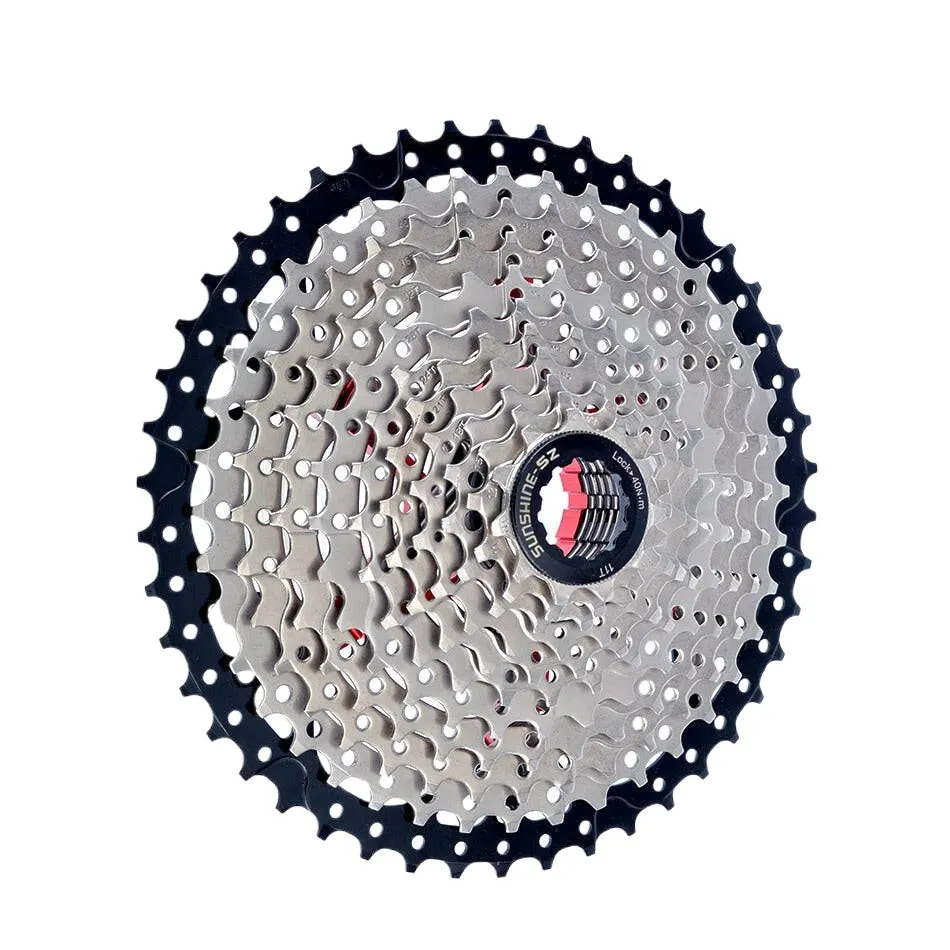 SUNSHINE Bicycle Cassette 8/9/10/11/12Speed Freewheel HG Structure Sprocket 32/36T/40T/42T/46T/50T/52T Flywheel For SHIMANO/SRAM