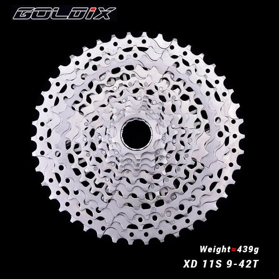 SUNSHINE XD Bicycle Cassette Black/Silve Mountain Bike Freewheel 11/12Speed 9-42T/9-50T for Sram XD Freehub 12 Speed Cassette