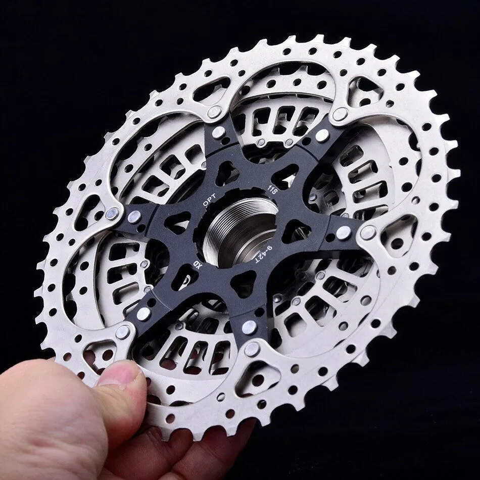 SUNSHINE XD Bicycle Cassette Black/Silve Mountain Bike Freewheel 11/12Speed 9-42T/9-50T for Sram XD Freehub 12 Speed Cassette