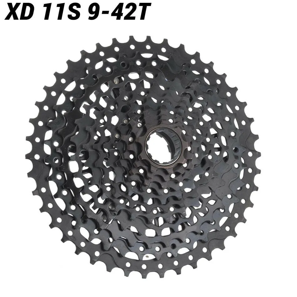 SUNSHINE XD Bicycle Cassette Black/Silve Mountain Bike Freewheel 11/12Speed 9-42T/9-50T for Sram XD Freehub 12 Speed Cassette