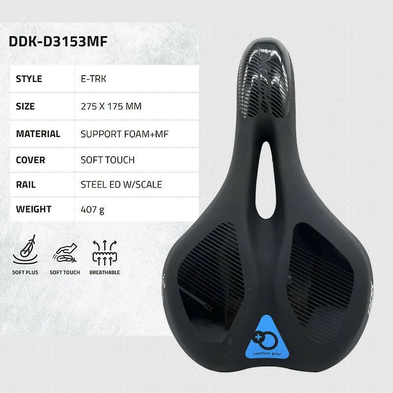 Taiwan DDK Bicycle Saddles Comfortable Cushion Road Bike MTB Saddle Ergonomic Design Steel Bow E-bike Seat Hollow