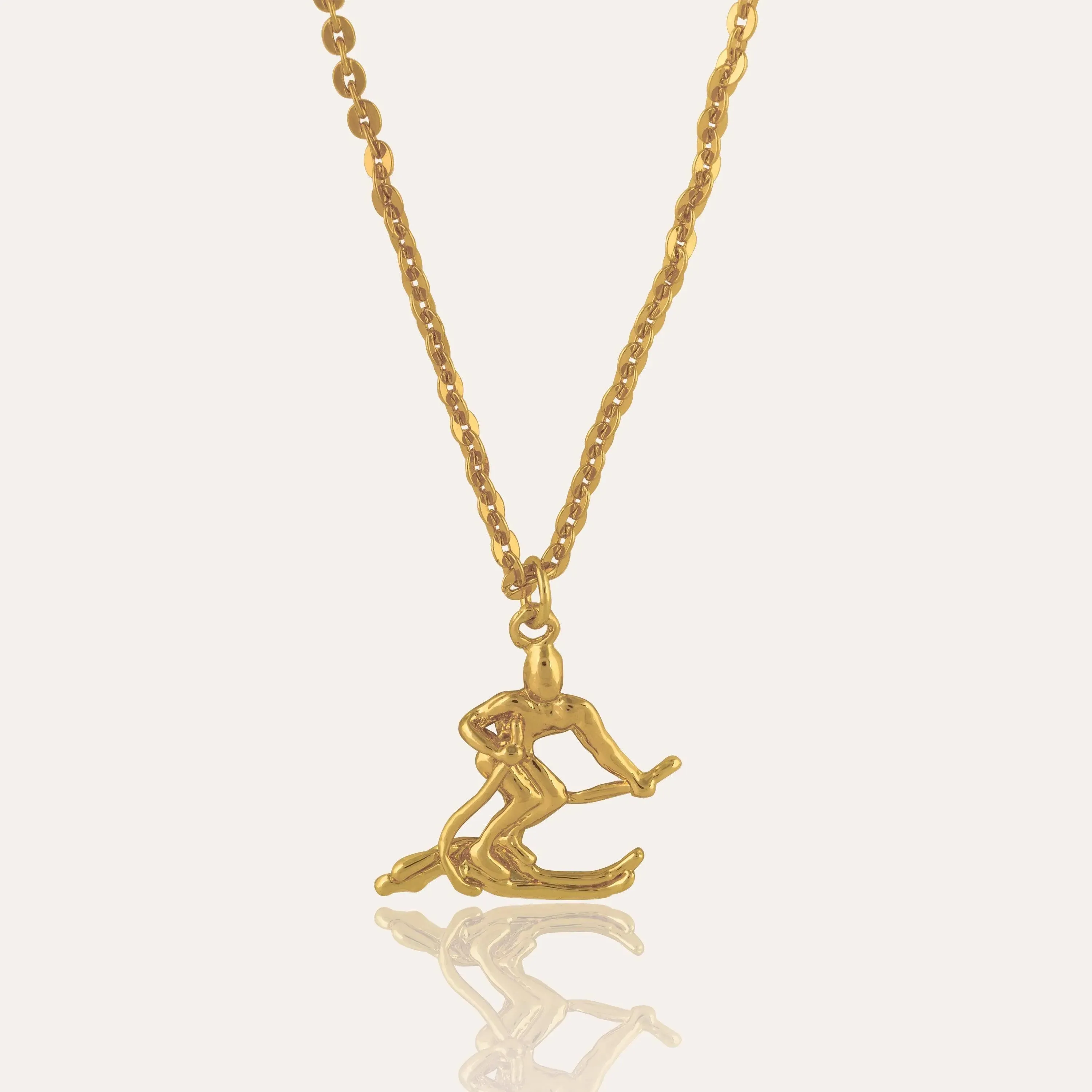 TFC 24K Surfer Gold Plated Pendant Necklace