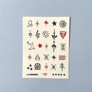 The Mini symbols - Temporary tattoos