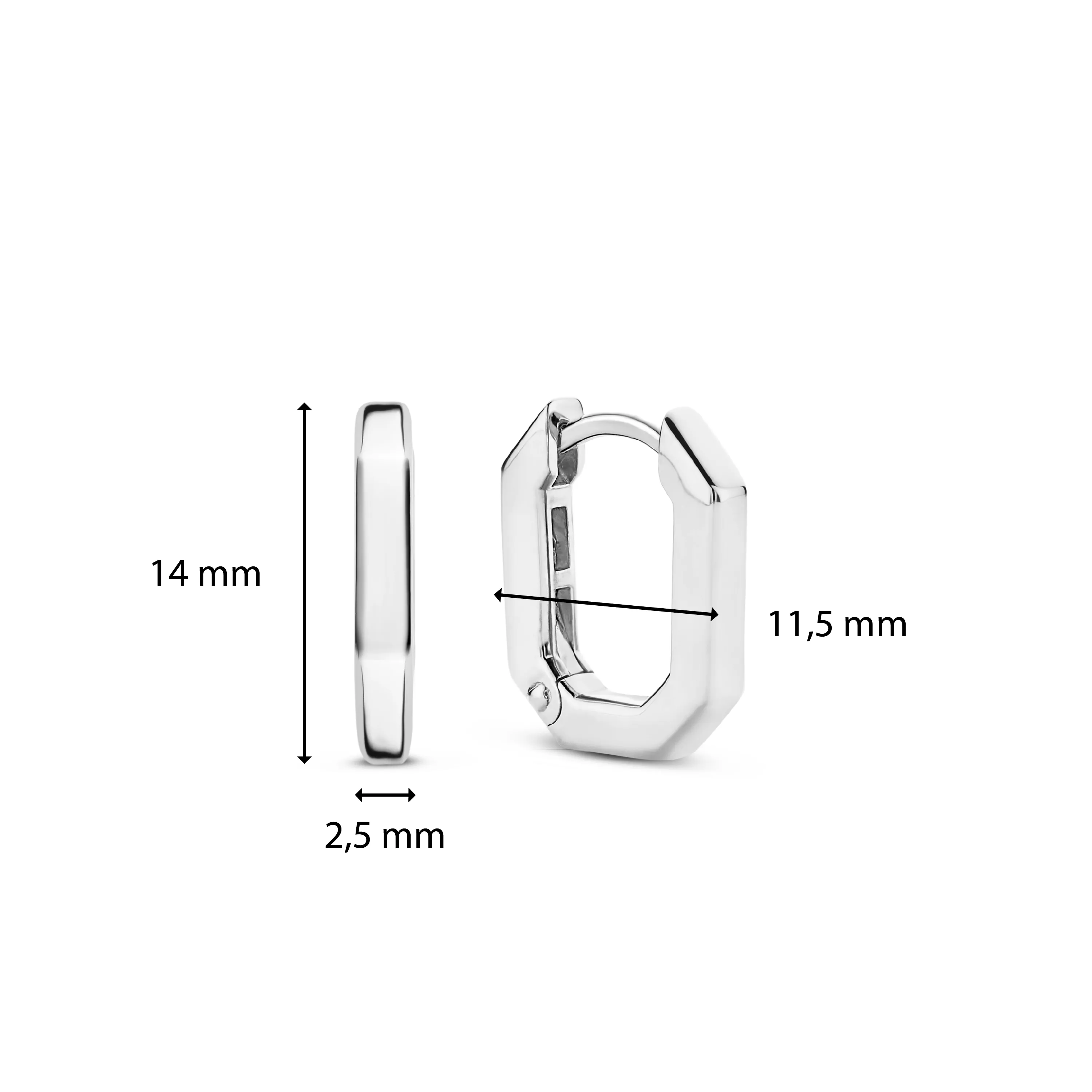 TI SENTO Small Hoops - 7929SI